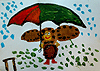 Чебурашка под зонтиком