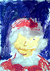 Дед Мороз. Смешанная техника